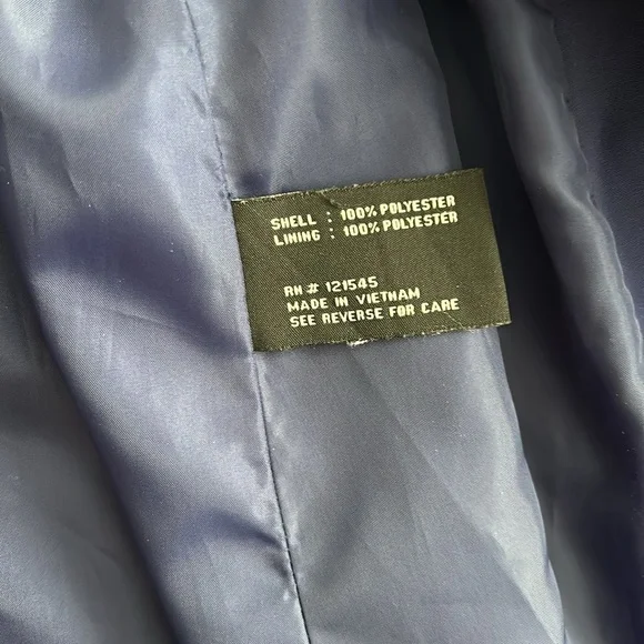 London Fog blue rain trench coat - Picture 4 of 11